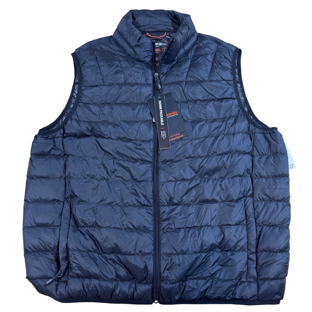 Hawke & Co Sport Packable Down Puffer Vest Black Men's Size Large Gorpcore